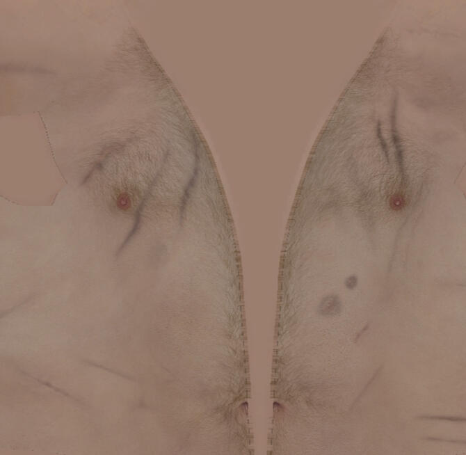 The body hair will now be the colour you want it to be in game.