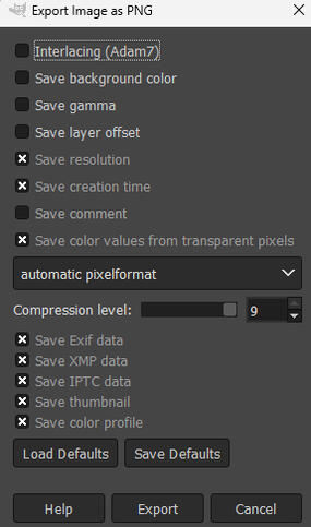 When that is done, click 'Export'