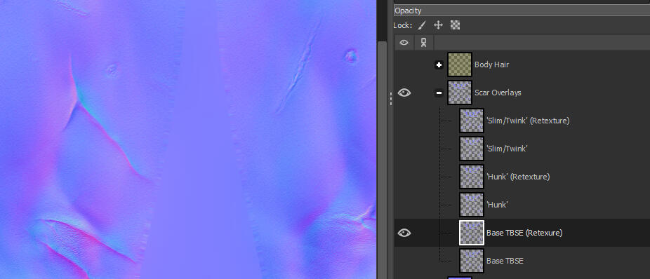 You will need to erase the same features on the normal overlay as well (if applicable) using the same steps.