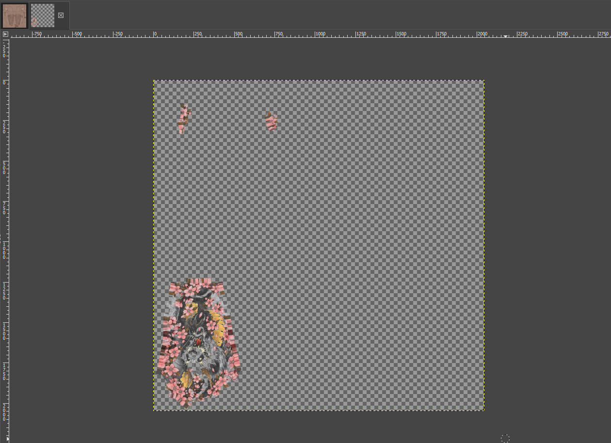Open up the other overlays you'd like to add along side the Diffuse or Normal kit. Im using a tattoo, so it will go on the Diffuse
