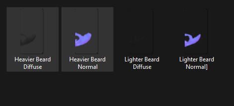 Open the &#39;Transparent Overlay&#39; folder of the beard style you&#39;d like. Select an option and open the images of that option. (They cannot be mixed)