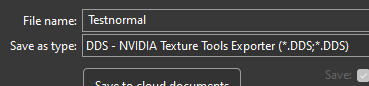 Select DDS from the drop down instead