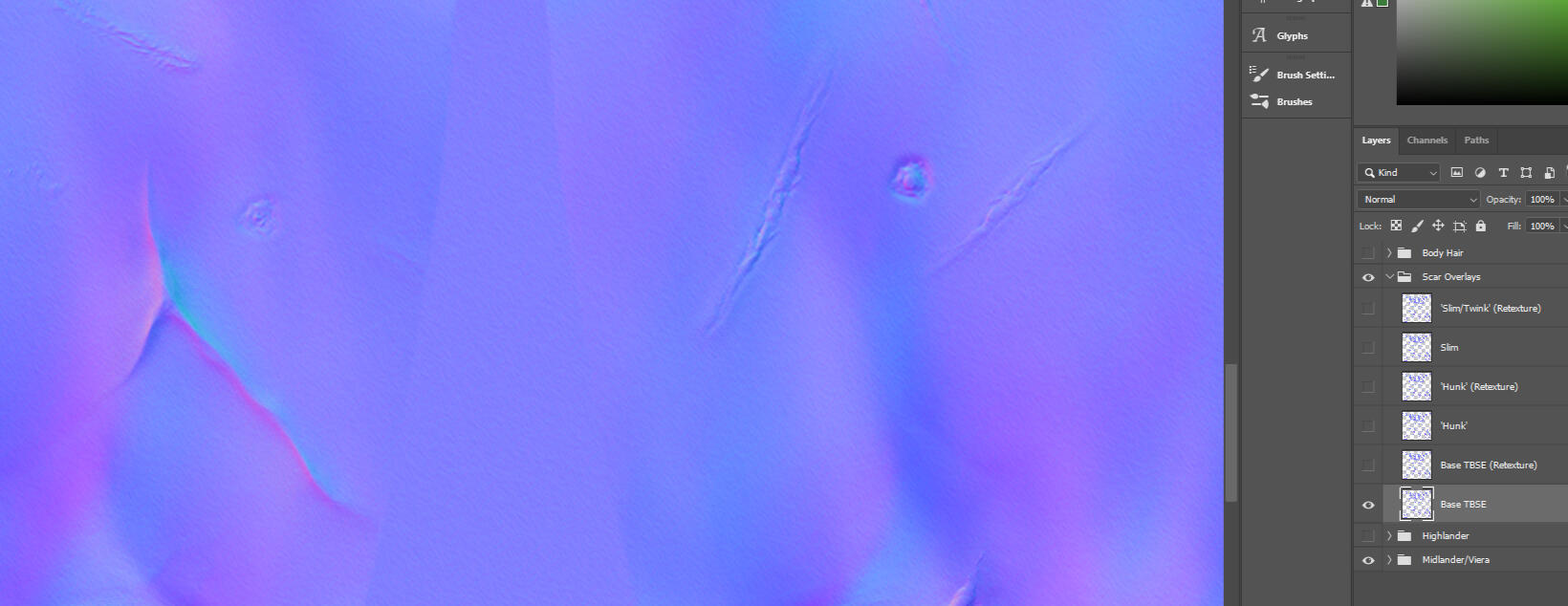 You will need to erase the same features on the normal overlay as well (if applicable) using the same steps.