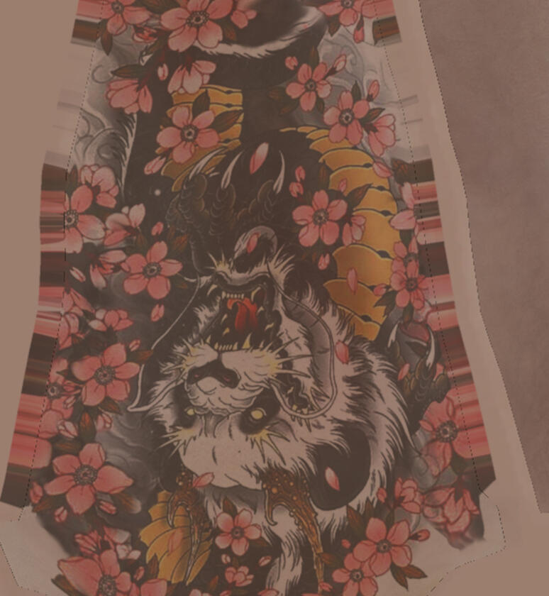 This will make it look much more realistic, like it is ink under the skin, rather than an image sticker.