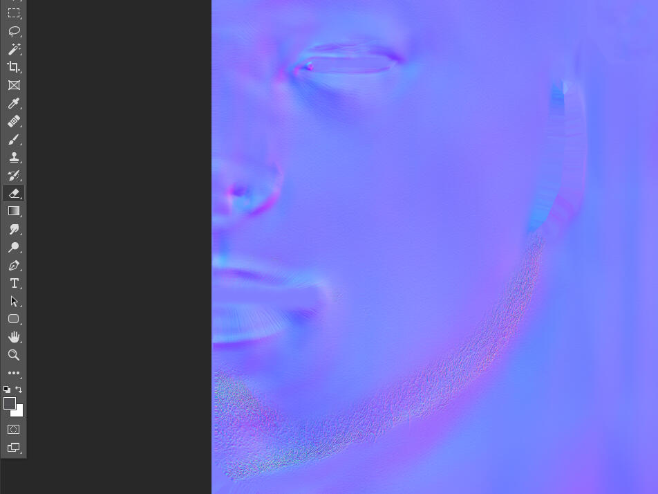 If using the normal, you will have to erase the same parts to match. Save your texture as described in the tutorial