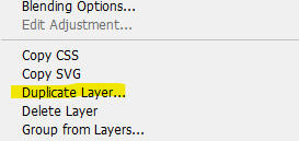 Right click on this pasted in layer and select 'Duplicate Layer...' at the top