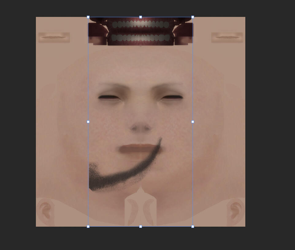 If you are using ASYM faces, then I recommend styling it on Vanilla first. Then with the edited overlay selected, copy and paste it over to the Asym file.