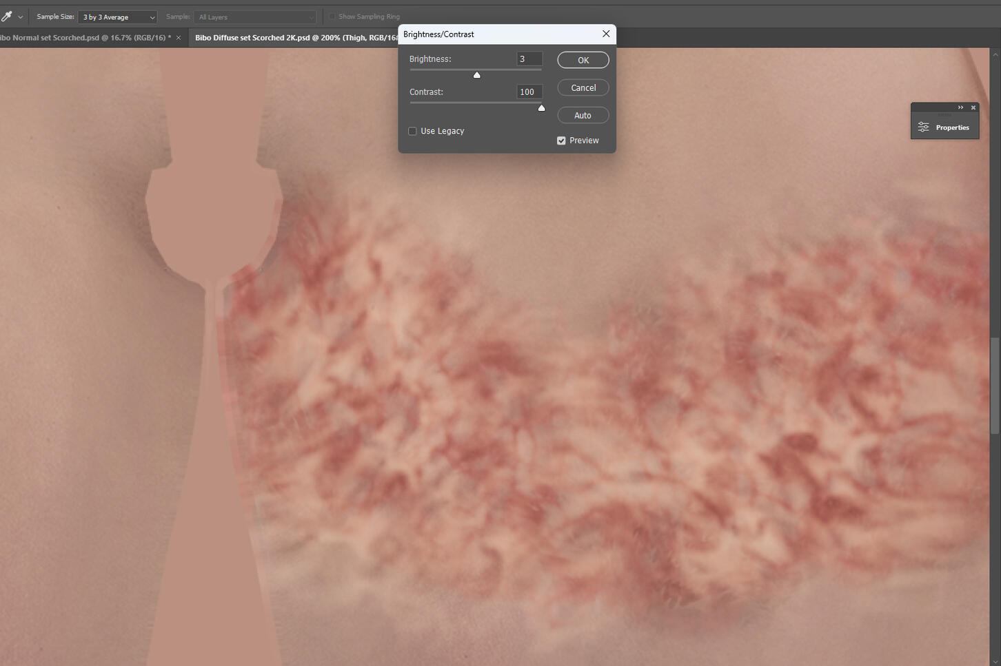 Bringing up the contrast will make it look more raw (you can also increase the opacity of the layer for a more intense effect)