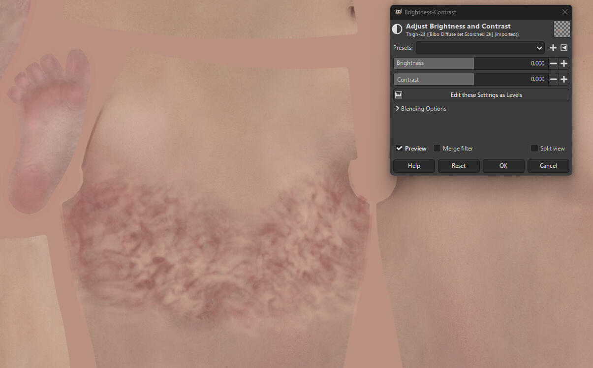 Clicking Colors and Brightness-Contrast, brings up this box.