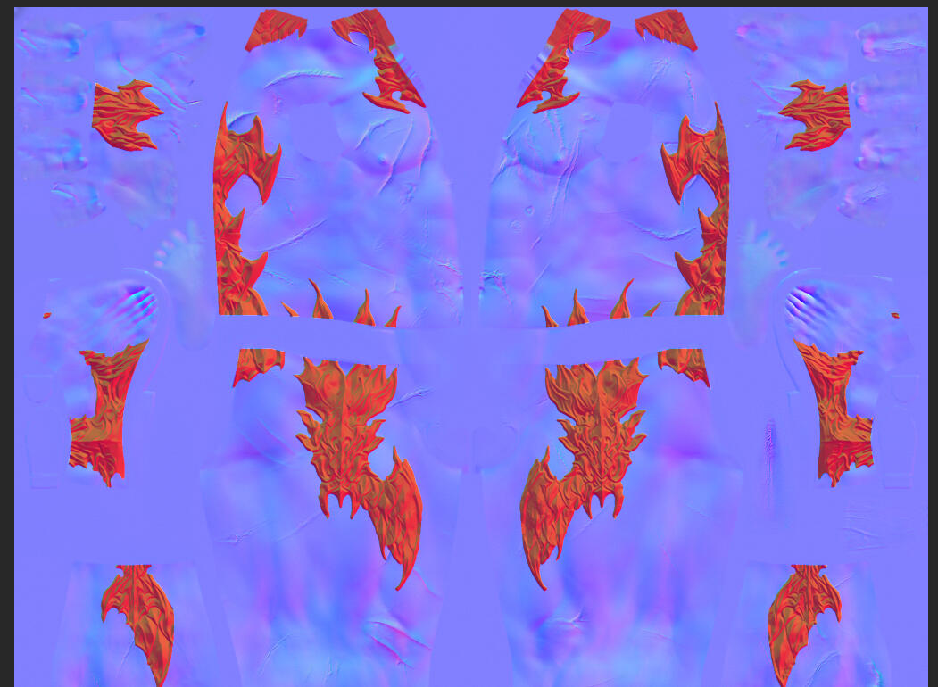 It will now make the scales Red. This means the Alpha is active and ready for Export. This requires being exported in a DDS BC7 format which the Plugin mentioned at the start of the tutorial is needed for